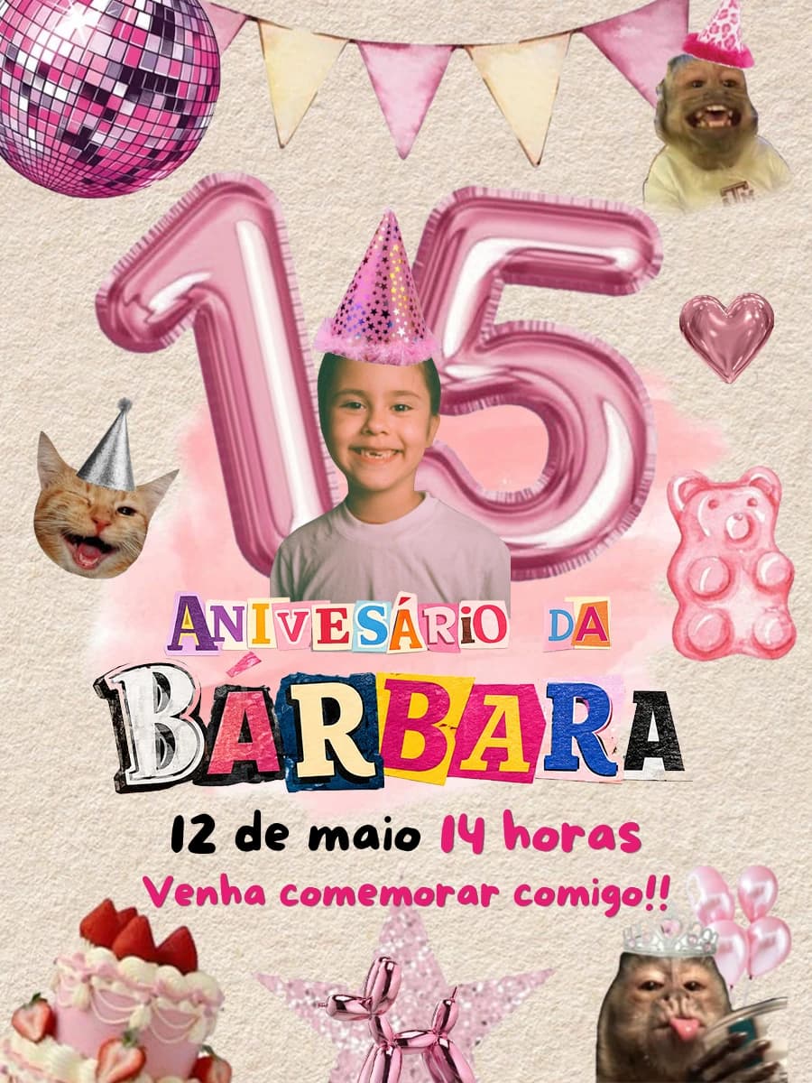 Bárbara faz 15